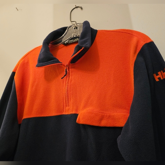 Helly Hansen Polartec Blue & Orange Half Zip Fleece Sweater | Size Large - Picture 5 of 8